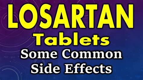 what are the generic names for losartan - what are the worst side effects of losartan.